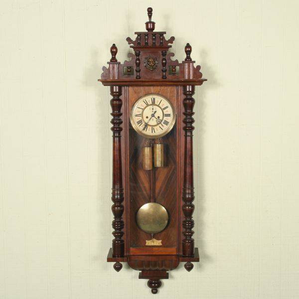 Victorian Vienna regulator wall clock