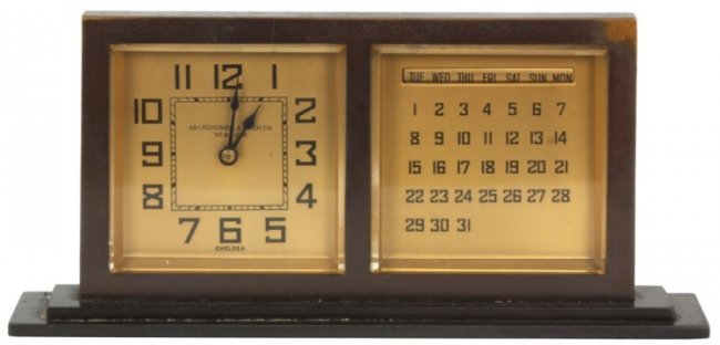 Chelsea Double Dial Calendar Desk Clock