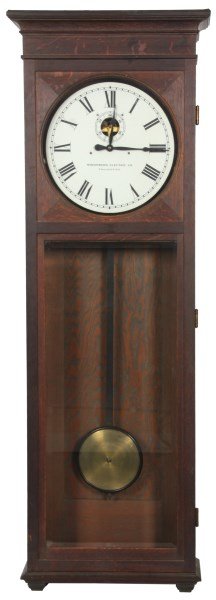 Oak Stromberg Electric Regulator Clock