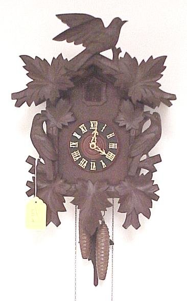 German Cuckoo Clock Dual Weights, 19″ Tall