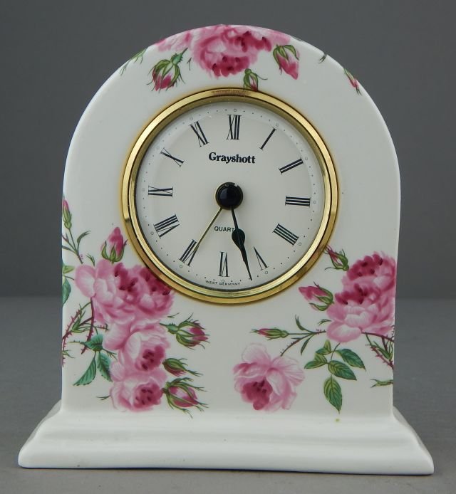 West Germany Porcelain w/ Grayshott Quartz Clock