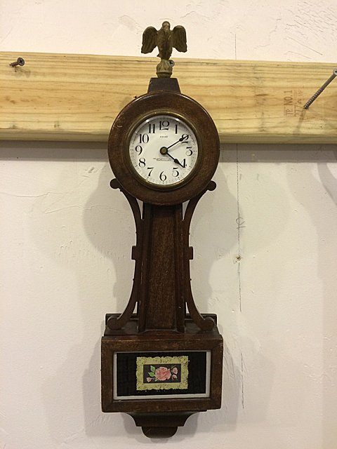 Miniature New Haven Clock Co. Banjo Clock