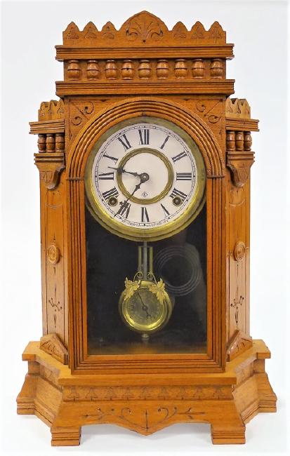 Mid 19th century ‘Altai’ kitchen clock by William Gilbert Clock Co