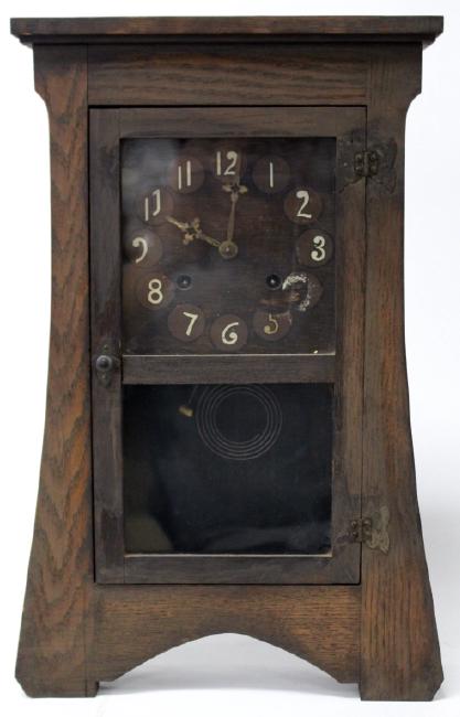 Antique ‘San Luis’ Mantel Mission clock by New Haven Clock Co