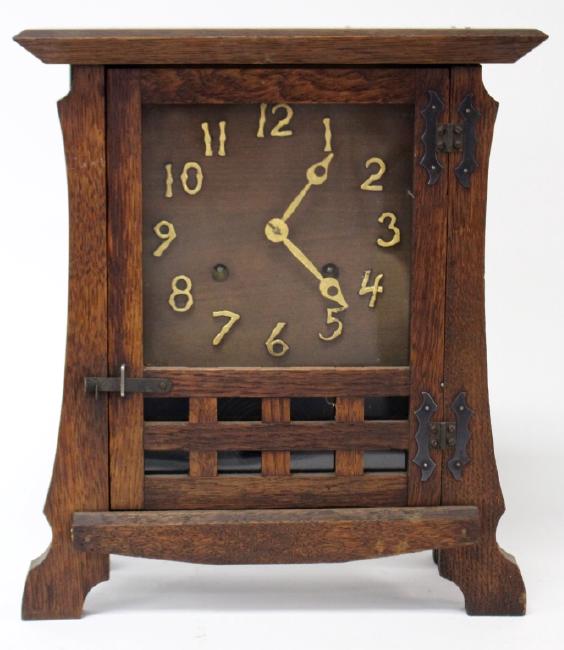 Antique ‘Los Santos’ Mantel Mission clock by New Haven Clock Co