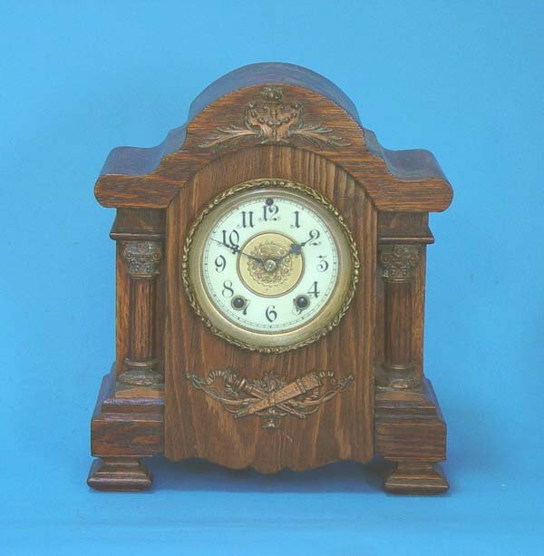 Waterbury Oak Shelf Clock
