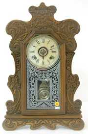 Ansonia “Arlington” Oak Mantle Clock