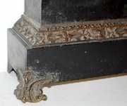 Japy Freres Black Iron Case Mantle Clock