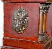 Seth Thomas Adamantine Mantle Clock w/Lions Heads