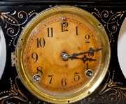 Ansonia Rosalind Enameled Iron Case Clock