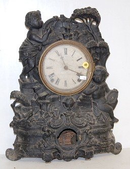 American Clock Co. Iron Front Clock