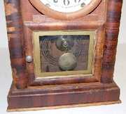 Ansonia Walnut Veneer Beehive Clock