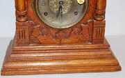 Oak Ingraham Cabinet Clock