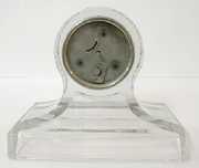 New Haven Floral Engraved Glass Clock