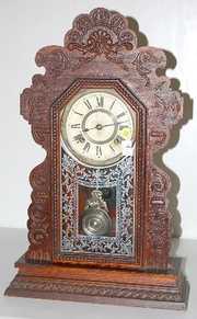 Ansonia “Kirkwood” Oak Mantle Clock