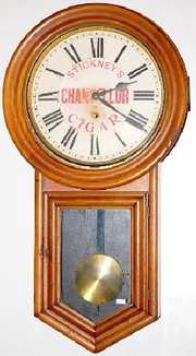 Ansonia Stickney’s Chancellor Cigar Adv. Clock