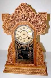 Ingraham Oak Mantle Clock