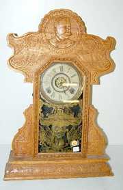 Ingraham Dewey Oak Mantle Clock