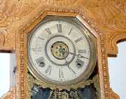 Ingraham Dewey Oak Mantle Clock