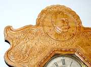 Ingraham Dewey Oak Mantle Clock