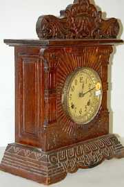 Oak New Haven Congressional Line Cabinet Clock