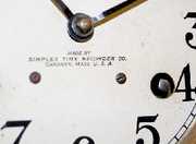 Oak Simplex Time Recorder Clock