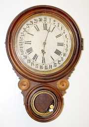 Ingraham Rosewood Meridian Lovell Calendar Clock