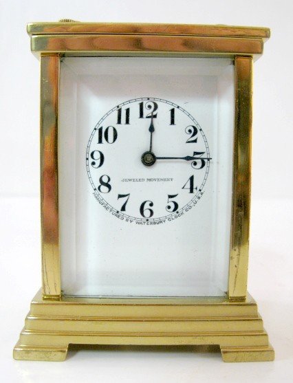 Waterbury Alarm Carriage Clock