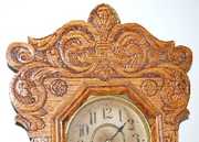 New Haven “Camden Line A” Oak Hanging Clock