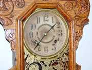 New Haven “Camden Line A” Oak Hanging Clock