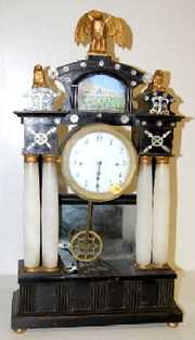August Zochlar 4 Column Empire Clock