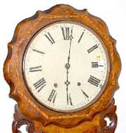 Waltham Double Scroll Inlaid Clock