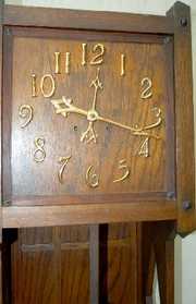 Mission Oak Tall Case Clock