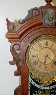 Black Walnut Ansonia Monarch Mantle Clock