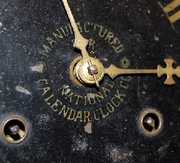 Rosewood National Calendar Clock