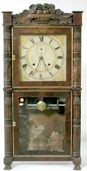 Eli Terry Carved Shelf Clock