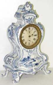 Royal Bonn Delft Mantle Clock