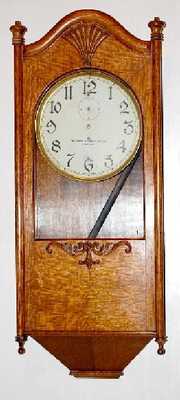 American Clock Co. Oak Wall Regulator