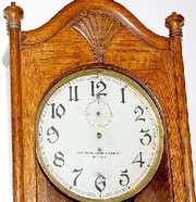 American Clock Co. Oak Wall Regulator