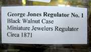 Rare George Jones Mini Jewelers Regulator No.1