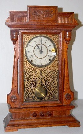 Seth Thomas “Mobile” Walnut Mantle Clock