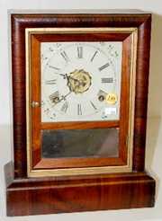 Walnut Veneer Ansonia Cottage Clock