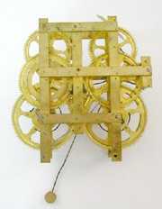 Unmarked Brass Clock Movement