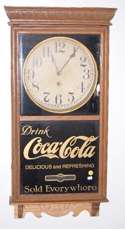 Oak Sessions Coca Cola Advertising Clock