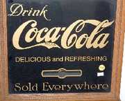 Oak Sessions Coca Cola Advertising Clock