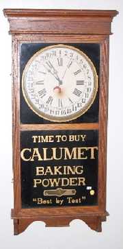 Oak Sessions Calumet Advertising Clock