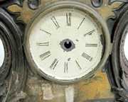 Unmarked Iron Front Mantle Clock