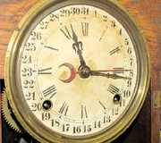 Oak Ingraham Topaz Calendar Clock