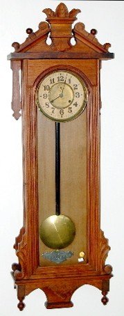Walnut Ansonia Prompt Hanging Clock