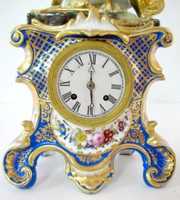 Porcelain 2 Piece Figural Clock